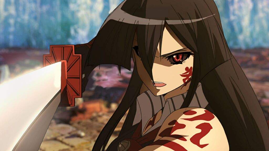Tough anime girl characters