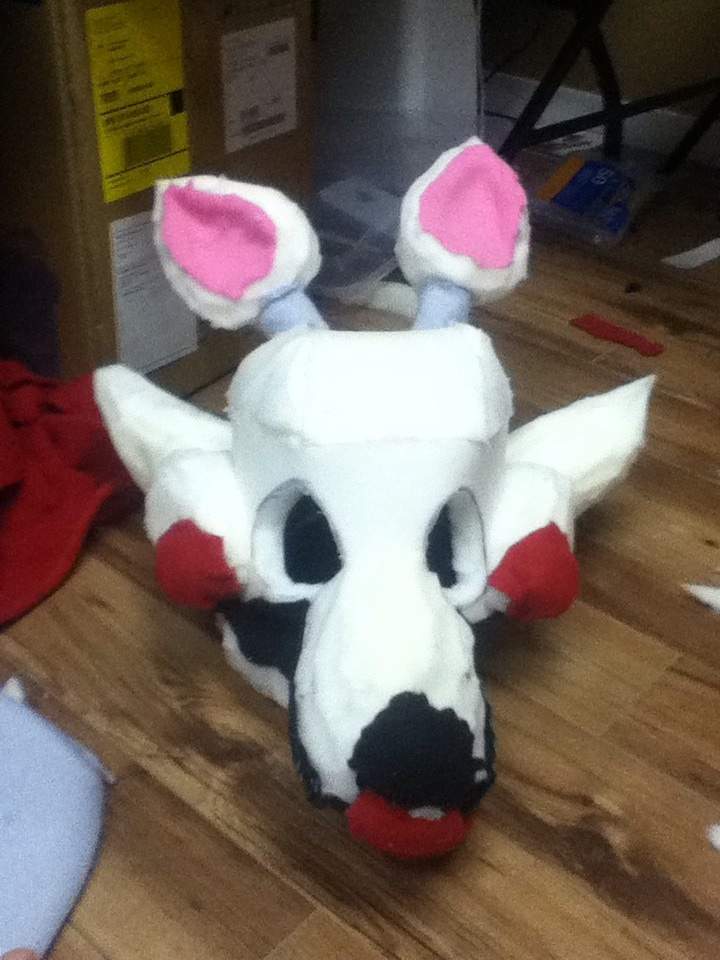 Mangle from FNAF fursuit head base! | Crafty Amino