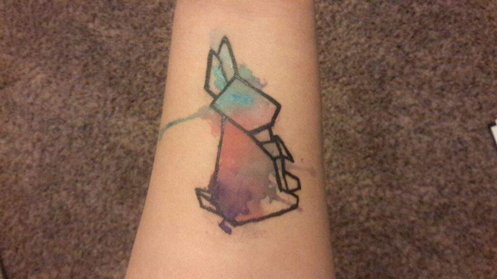 Geometric watercolor tattoos | Art Amino