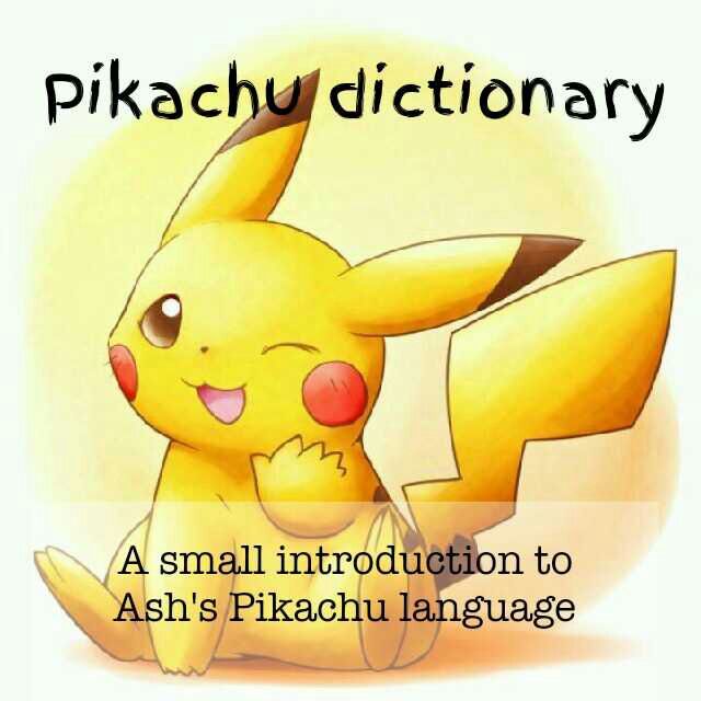 Pikachu Dictionary Pokémon Amino