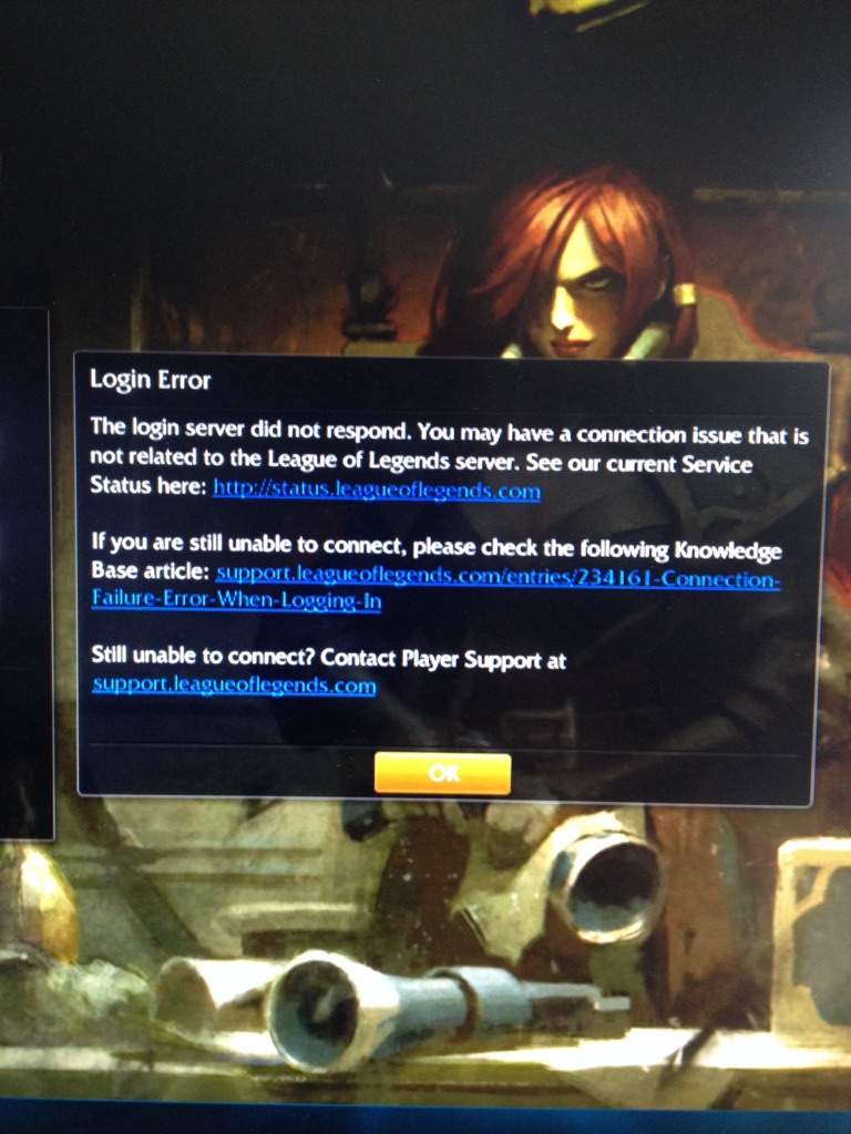 Login Error League Of Legends Official Amino