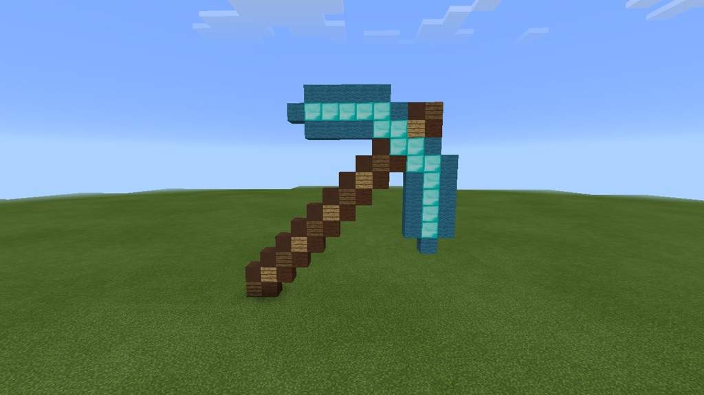 diamond pickaxe pixel art minecraft amino