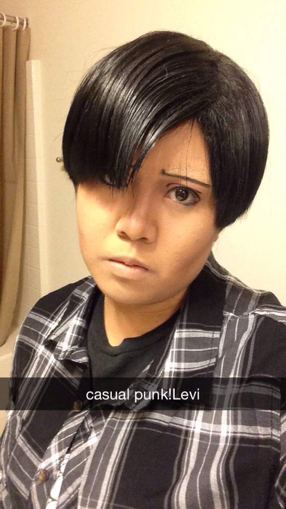 Levi Ackerman Wig & Makeup Test.
