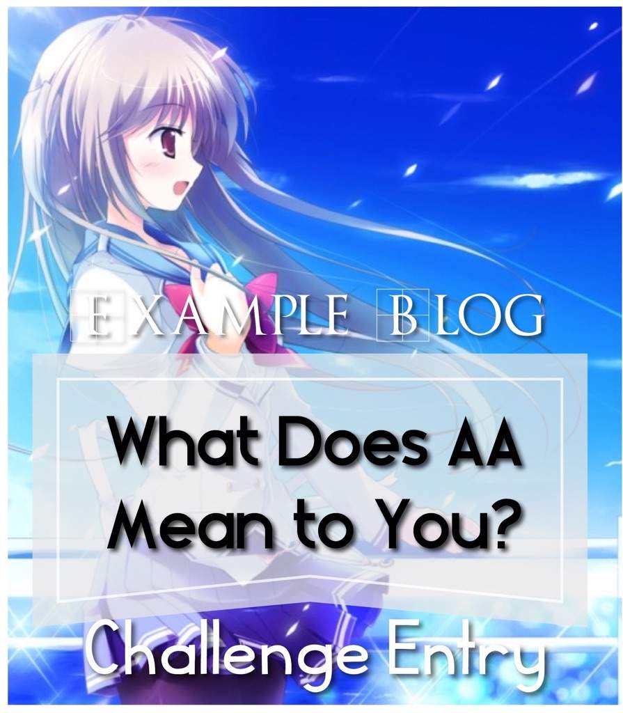  What Does AA Mean To You Example Entry Anime Amino