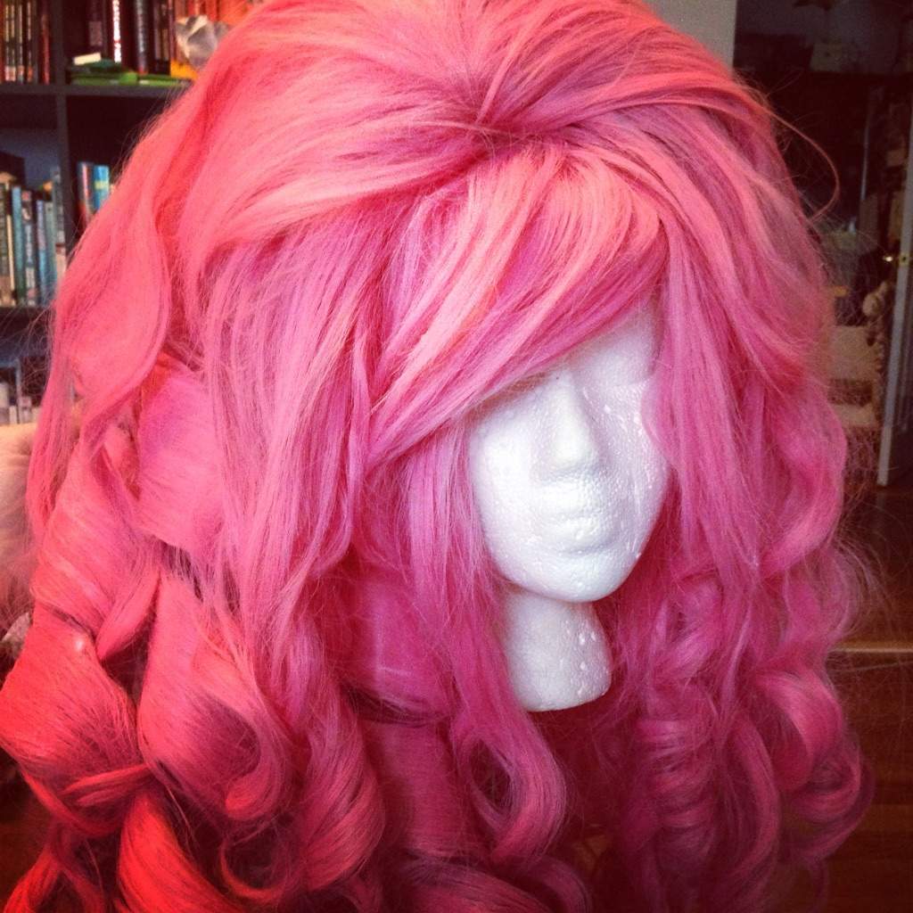 Rose Quartz wig progress.