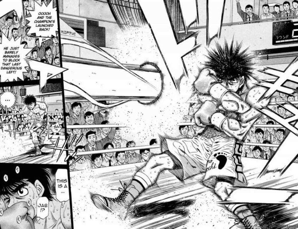 Ippo Manga Panel - Prbw1 Wallpaper