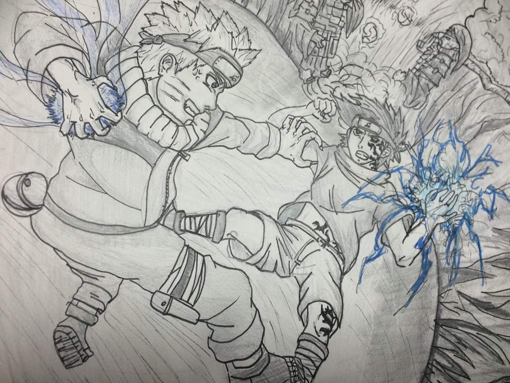 Naruto Vs Sasuke Drawing Anime Amino