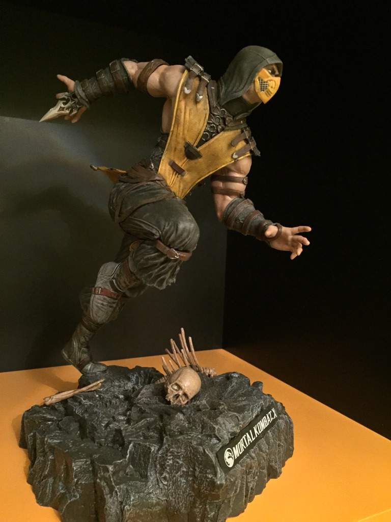 mortal kombat x scorpion statue