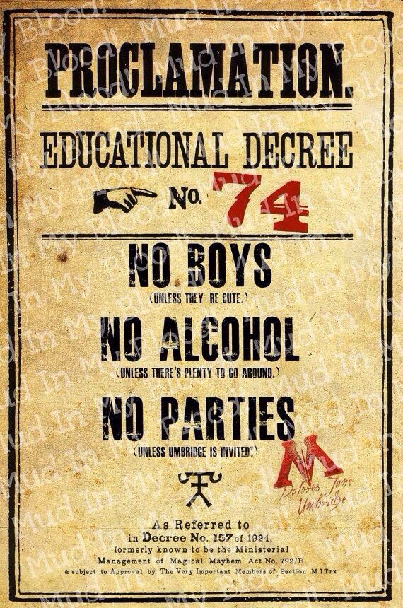 Educational Decree No. 74 | Harry Potter Amino