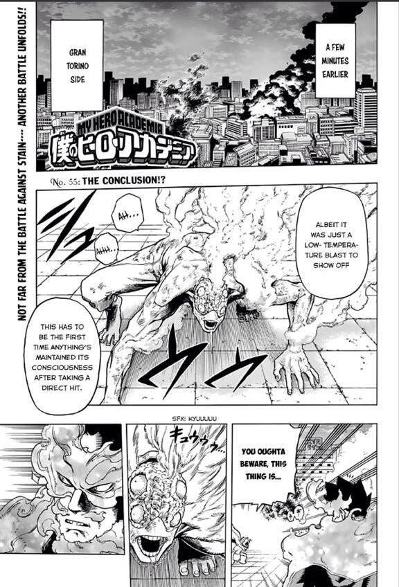 Boku No Hero Academia Chapter 55 The Conclusion Review Anime Amino