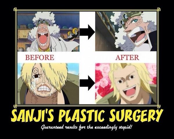 Image result for sanji plastic surgery