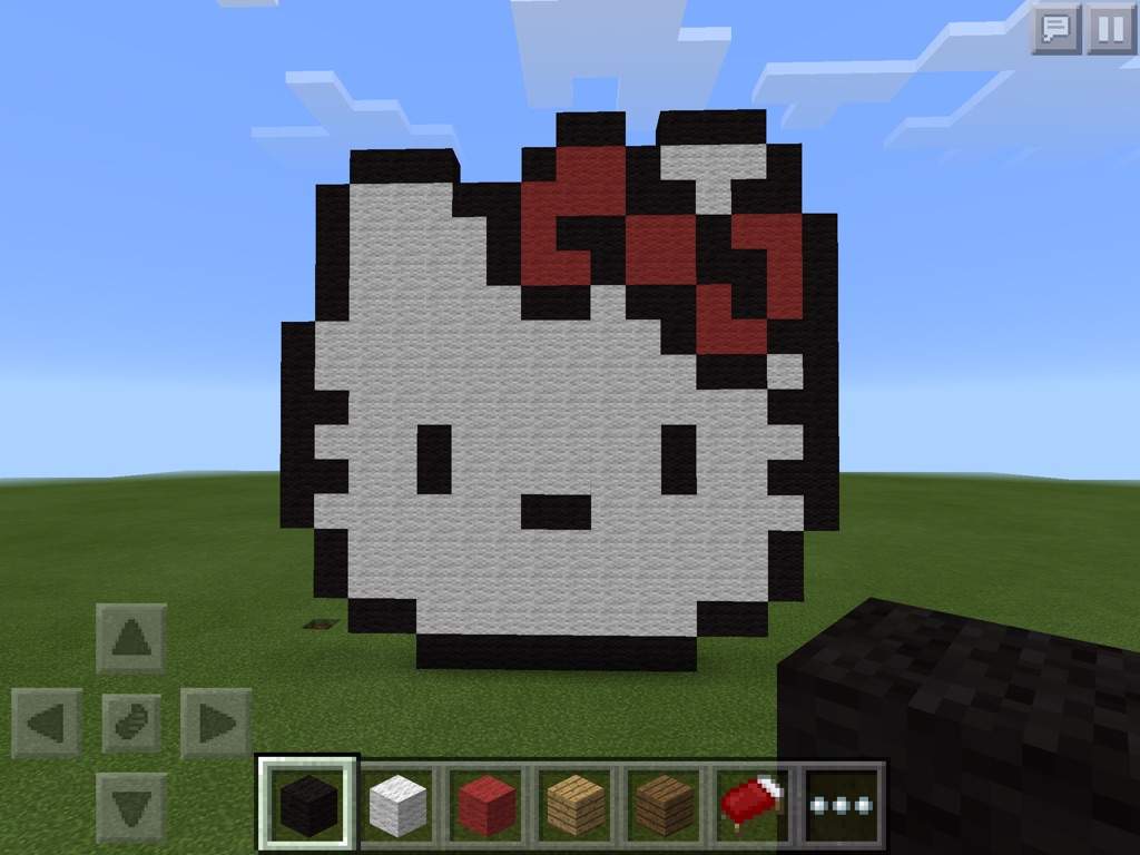 Hello Kitty Pixel Art Minecraft Amino
