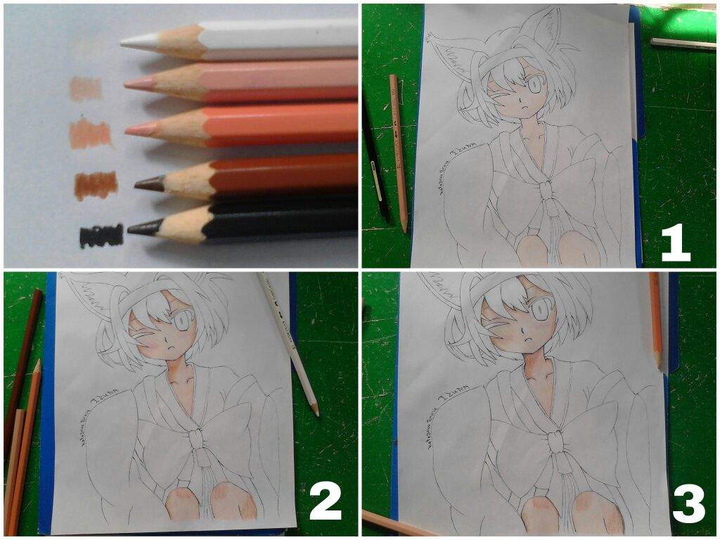 Tutorial 1 Coloring tutorial colored pencils Anime