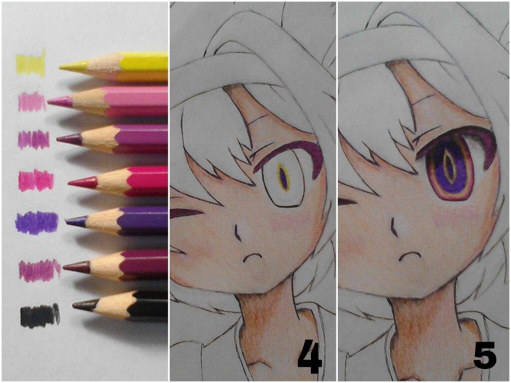 Anime Drawing Using Color Pencil - bestpencildrawing