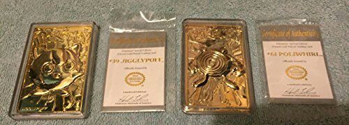burger king pokemon gold plated cards