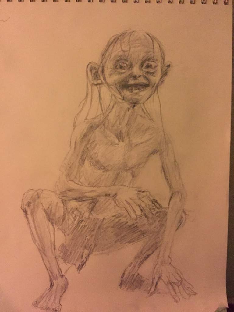 WIP Gollum Drawing! | Art Amino