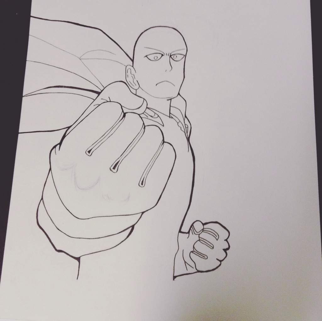 Drawing Saitama from Onepunch Man!! | Anime Amino