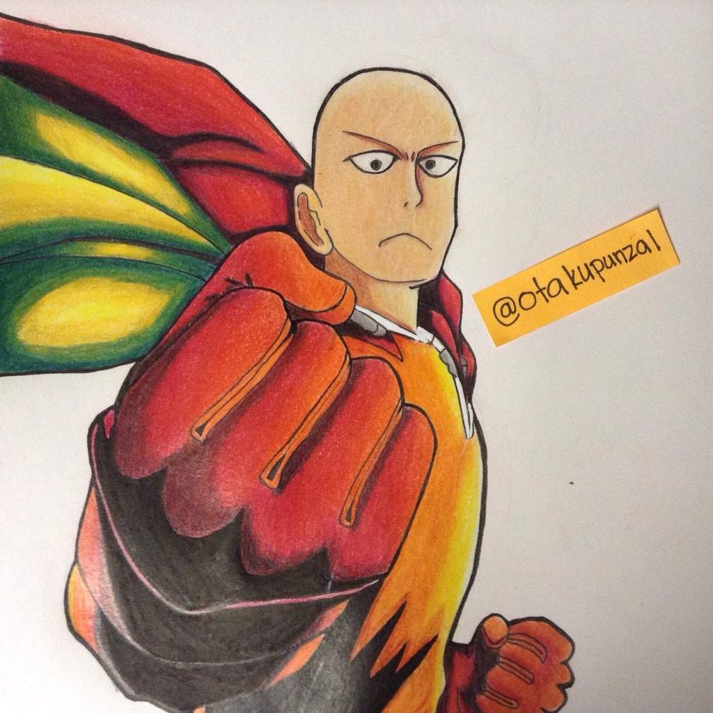 Drawing Saitama from Onepunch Man!! | Anime Amino