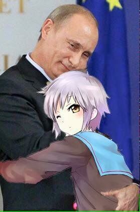 Weird pics of Putin with anime girls | Anime Amino