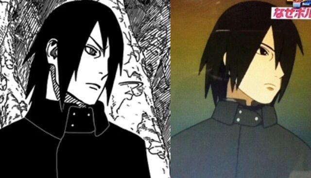 Choose which adult Sasuke looks better: anime or manga.
