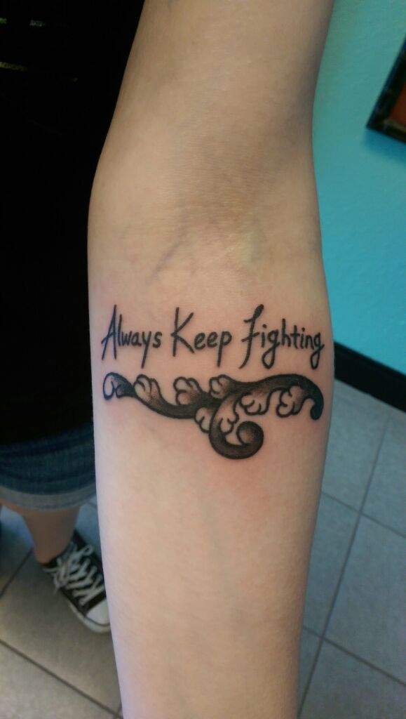 Just Got My Always Keep Fighting Supernatural Tattoo