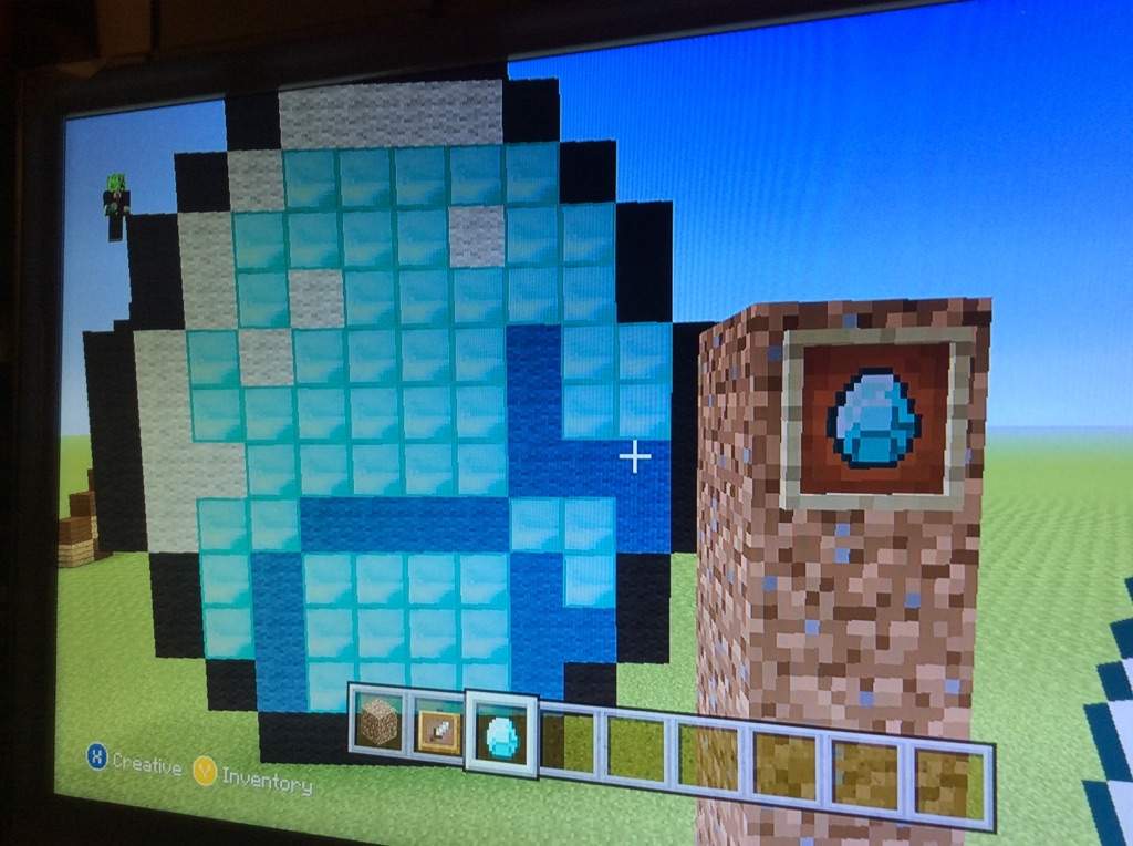 Diamond pixel art | Minecraft Amino