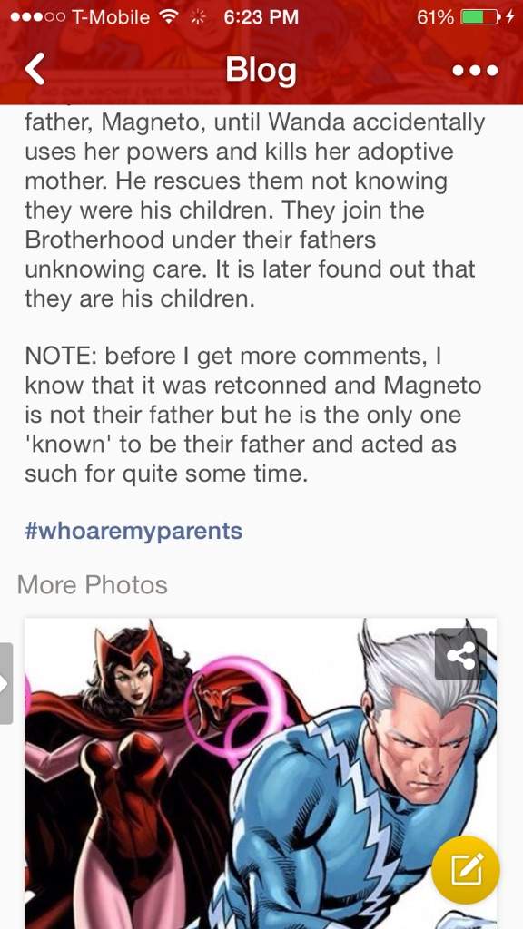 Who Are Our Parents: Scarlet Witch and Quicksilver | Comics Amino