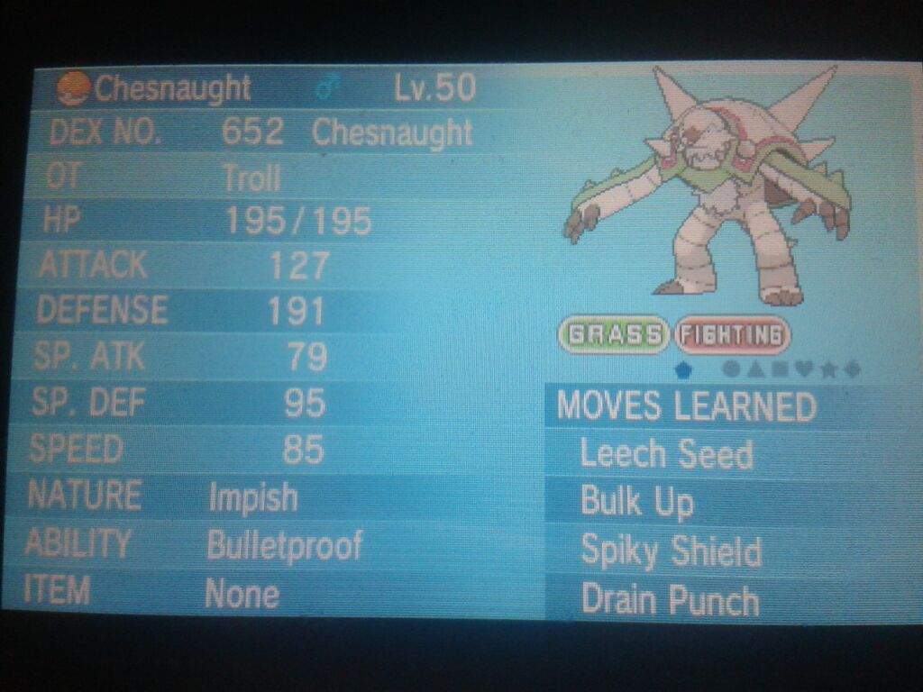 5 Iv Impish Ha Chesnaught Giveaway Pokemon Amino