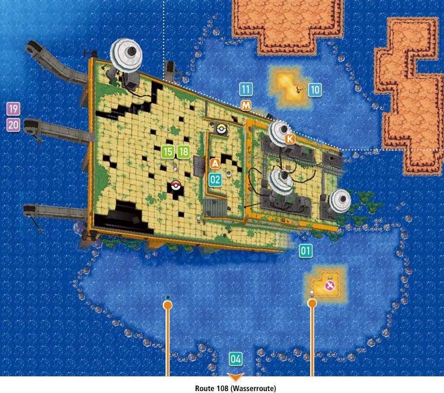 Pokemon Emerald Sea Map