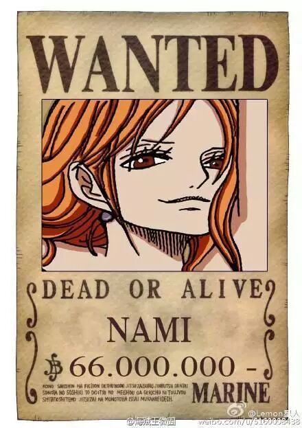 The New Straw Hat Pirates Wanted Posters. 