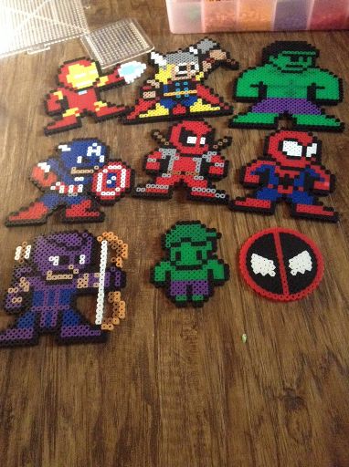 Marvel Superheroes Perler Bead Collection | Crafty Amino