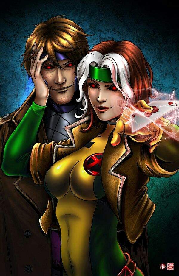 I used to have a poster of them two gambit holding Rouge... 