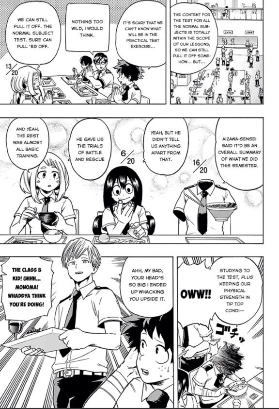 Boku No Hero Academia Chapter 60: Prepare For The End Of Term Test ...