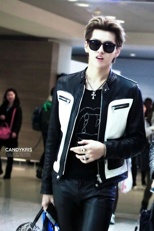 exo kris airport fashion