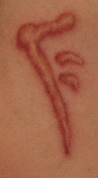No Spoilers Got the Mark of Cain tattooed on me on Pie Day this year I  love it  rSupernatural