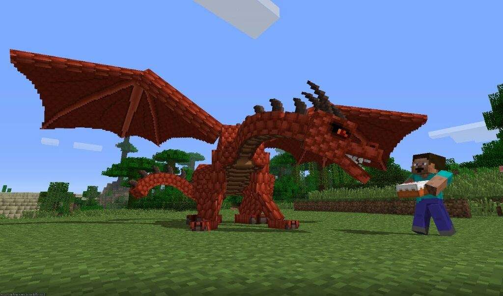 Red Ender dragon | Minecraft Amino