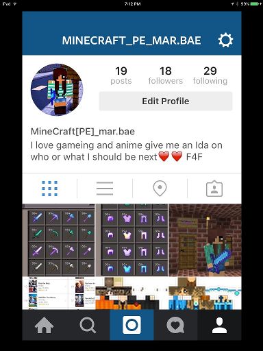 My Minecraft Instagram | Minecraft Amino