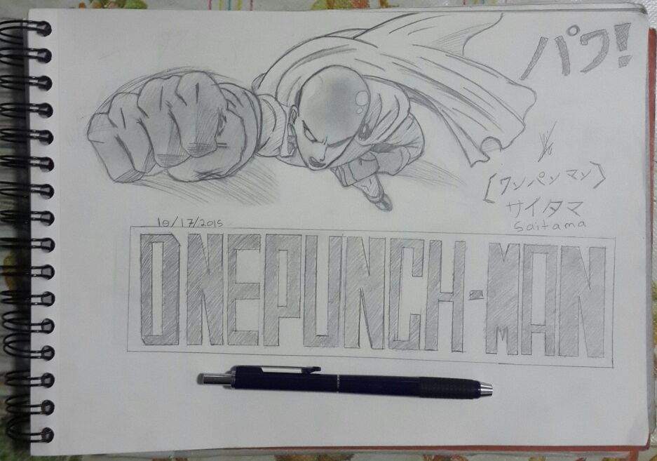 Saitama Drawing From One Punch Man Anime Amino