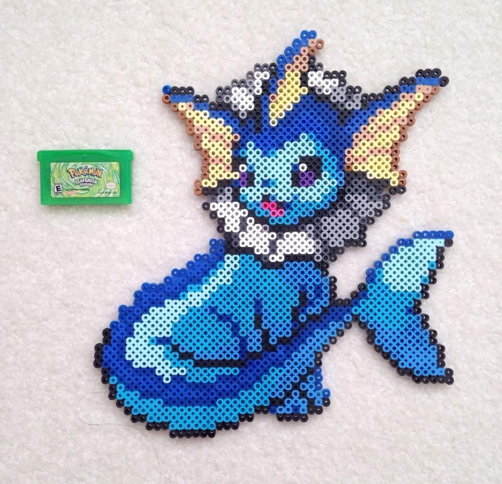 Vaporeon Pokemon Perler Beads By Dox Draw Perler Bead - vrogue.co