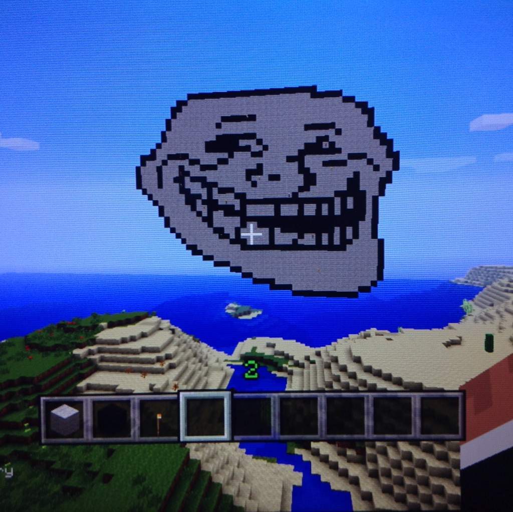 TROLL FACE (Pixel art) | Minecraft Amino