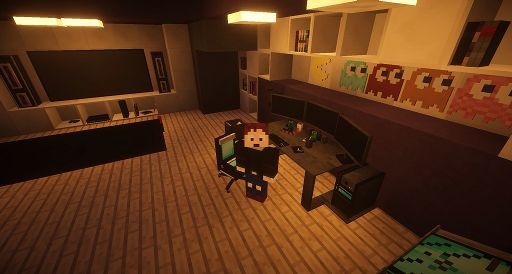 Gaming room in minecraft | Minecraft Amino