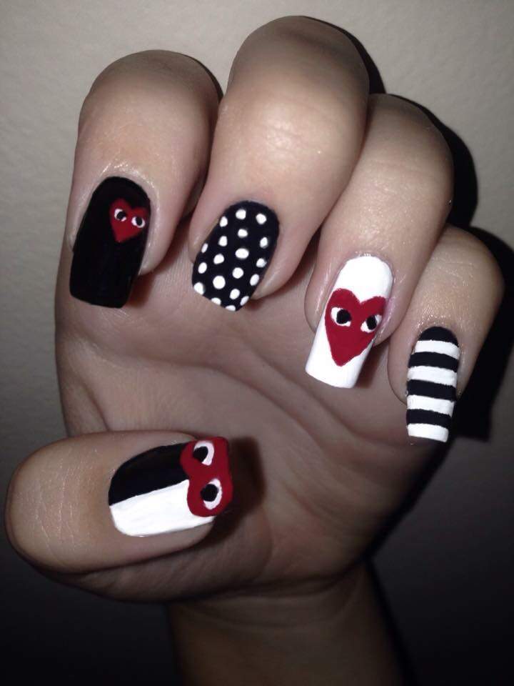 comme de garcon nails