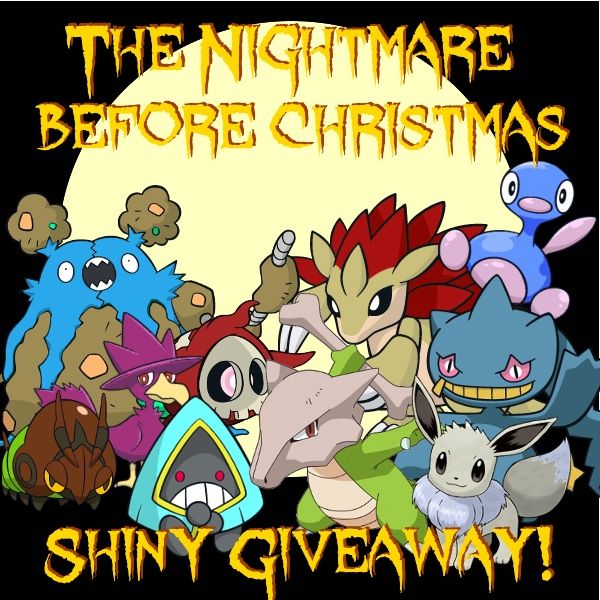 CLOSED Shiny Giveaway: The Nightmare Before Christmas! | Pokémon Amino