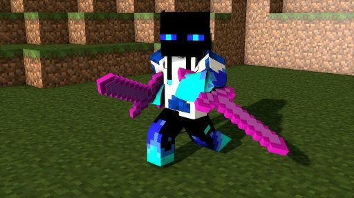 Render whit pink swords 😱 | Minecraft Amino