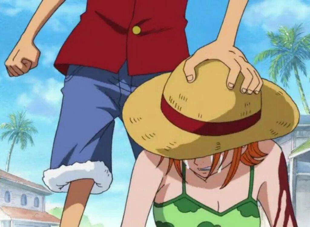 Luffy and nami.