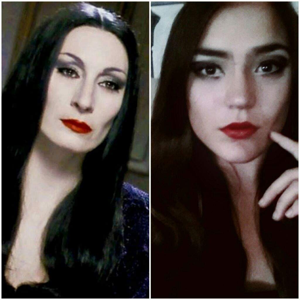 Morticia Addams Makeup.