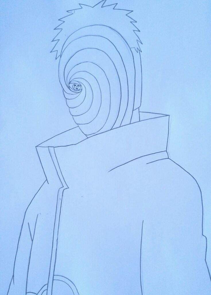 Drawing: Tobi from Naruto 2nd attempt | Anime Amino