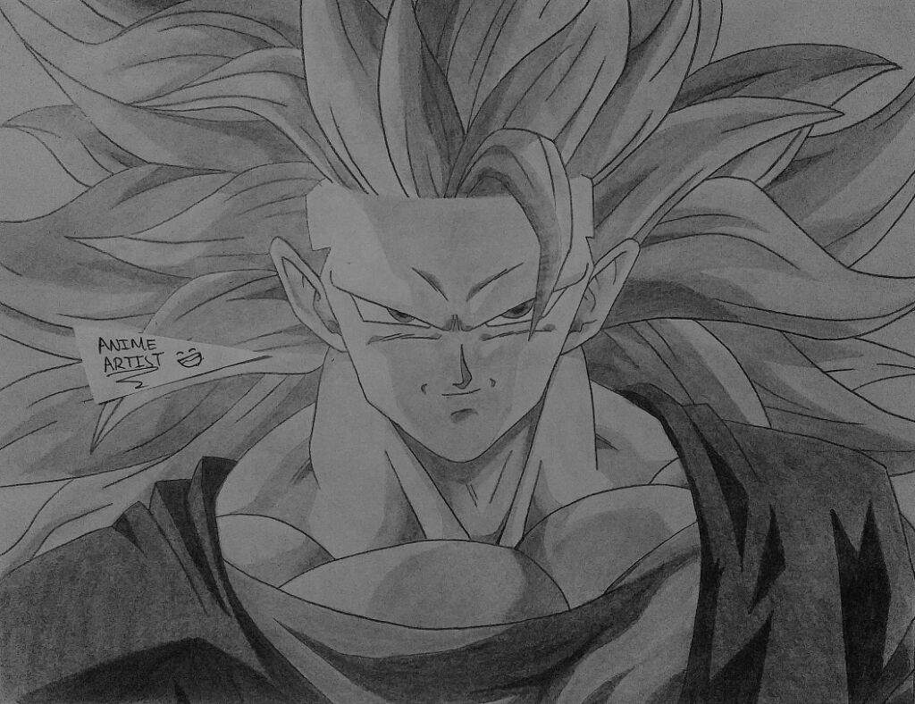 How To Draw: Goku Super Saiyan 3 Part 2 - Shading! 