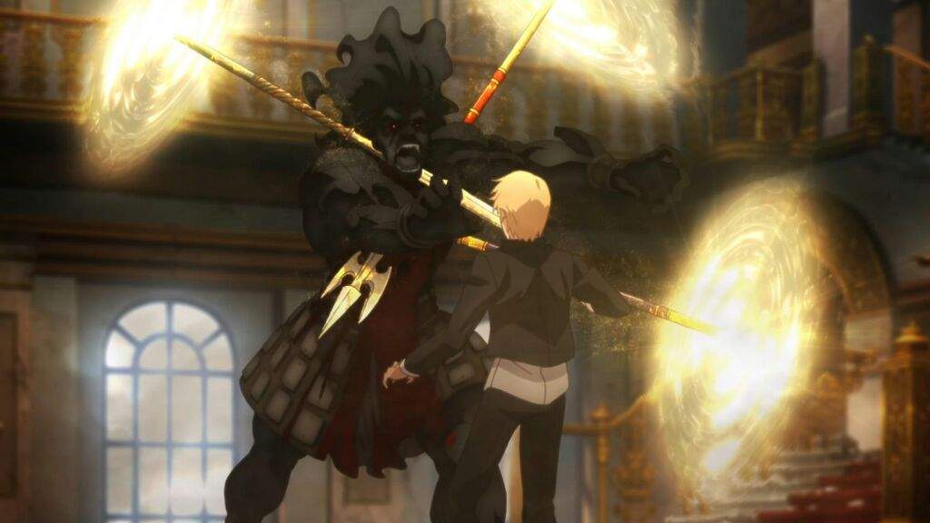 Gilgamesh Vs Berserker (Unlimited Blade Work) | Anime Amino