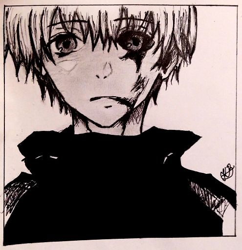 Kaneki Ken(Tokyo Ghoul quick sketch) | Anime Amino